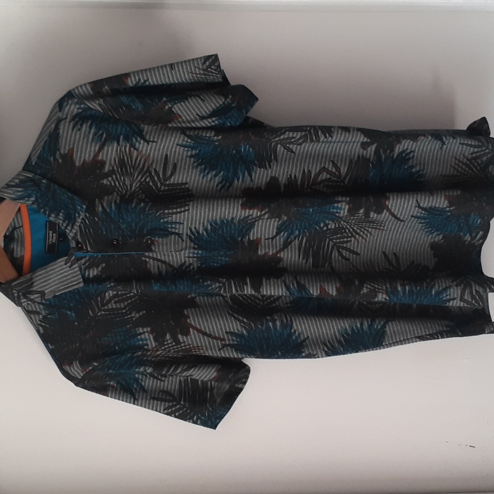 Mens short sleeve Visconti Black polo shirt